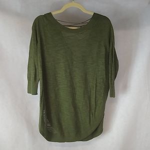 NWT Express Green Laced Up Back Sweater